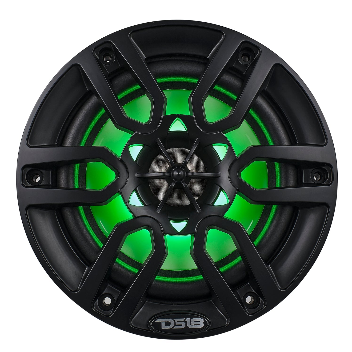DS18 HYDRO 6.5" 2-Way Marine Speakers with RBG LED Lights 300W - Matte Black (NXL-6/BK)