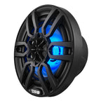 DS18 HYDRO 6.5" 2-Way Marine Speakers with RBG LED Lights 300W - Matte Black (NXL-6/BK)