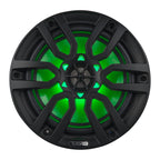 DS18 HYDRO 8" 2-Way Marine Speakers with RGB LED Lights 375W - Matte Black (NXL-8/BK)