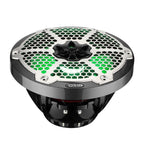 DS18 HYDRO 8" 2-Way Marine Speakers with RGB LED Lights 450W - Black Carbon Fiber (CF-8M)