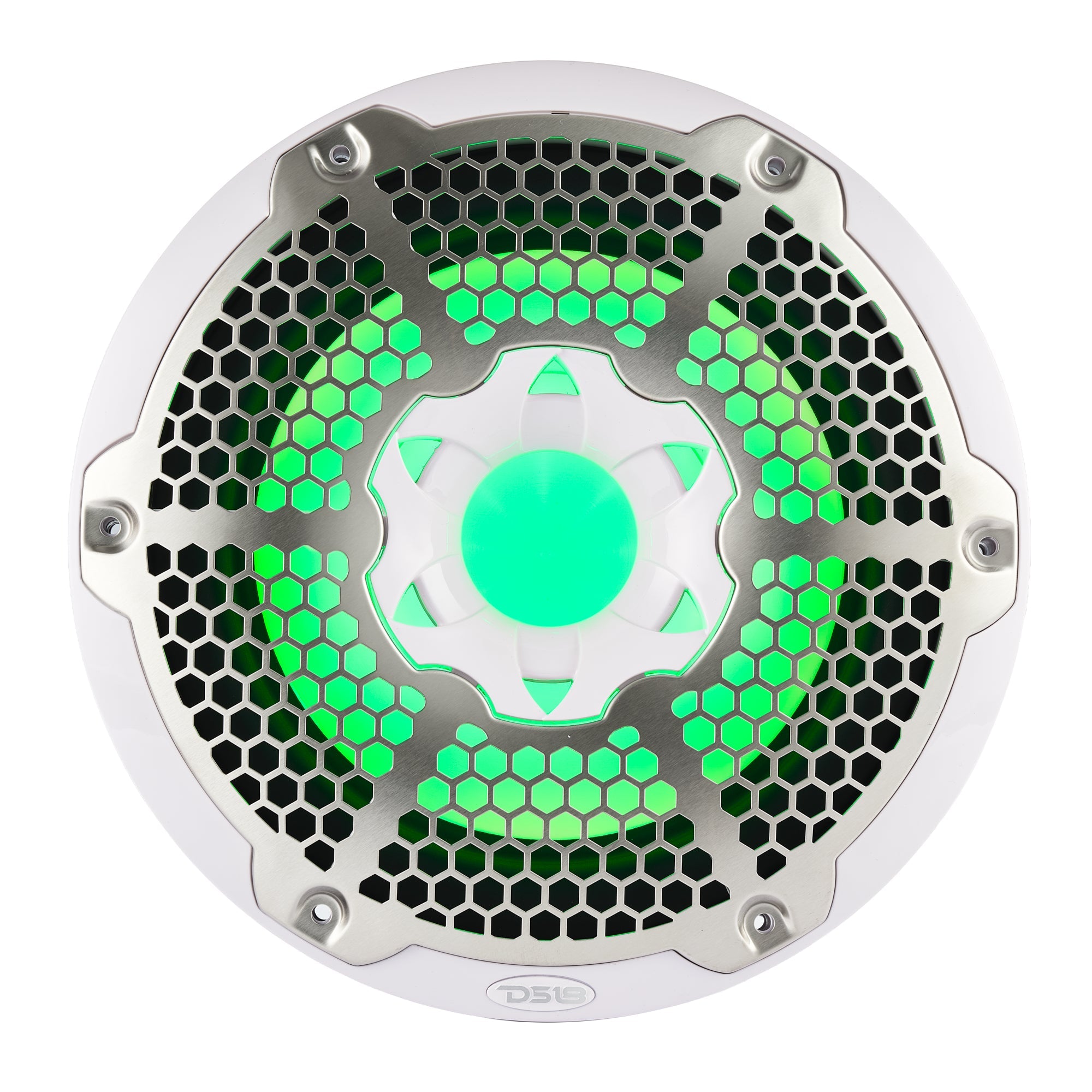 DS18 HYDRO 10" Subwoofer with RGB Lights - 600W - White (NXL-10SUB/WH)