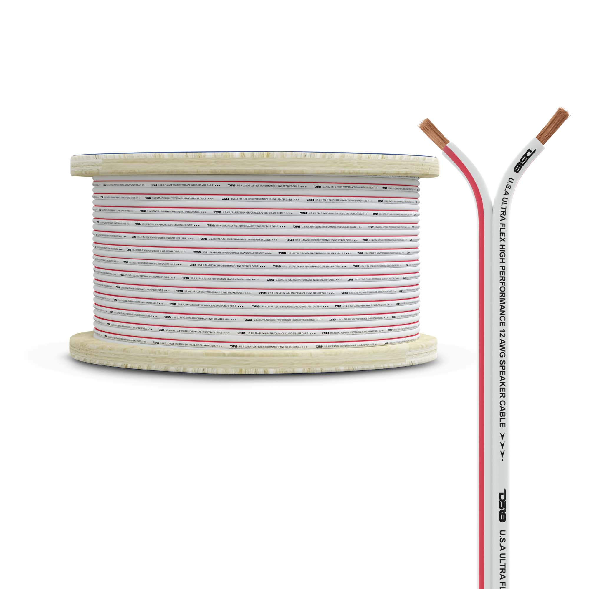 DS18 HYDRO Marine Grade OFC Speaker Wire 12 GA - 150' Roll (MOFC12GA150SW)