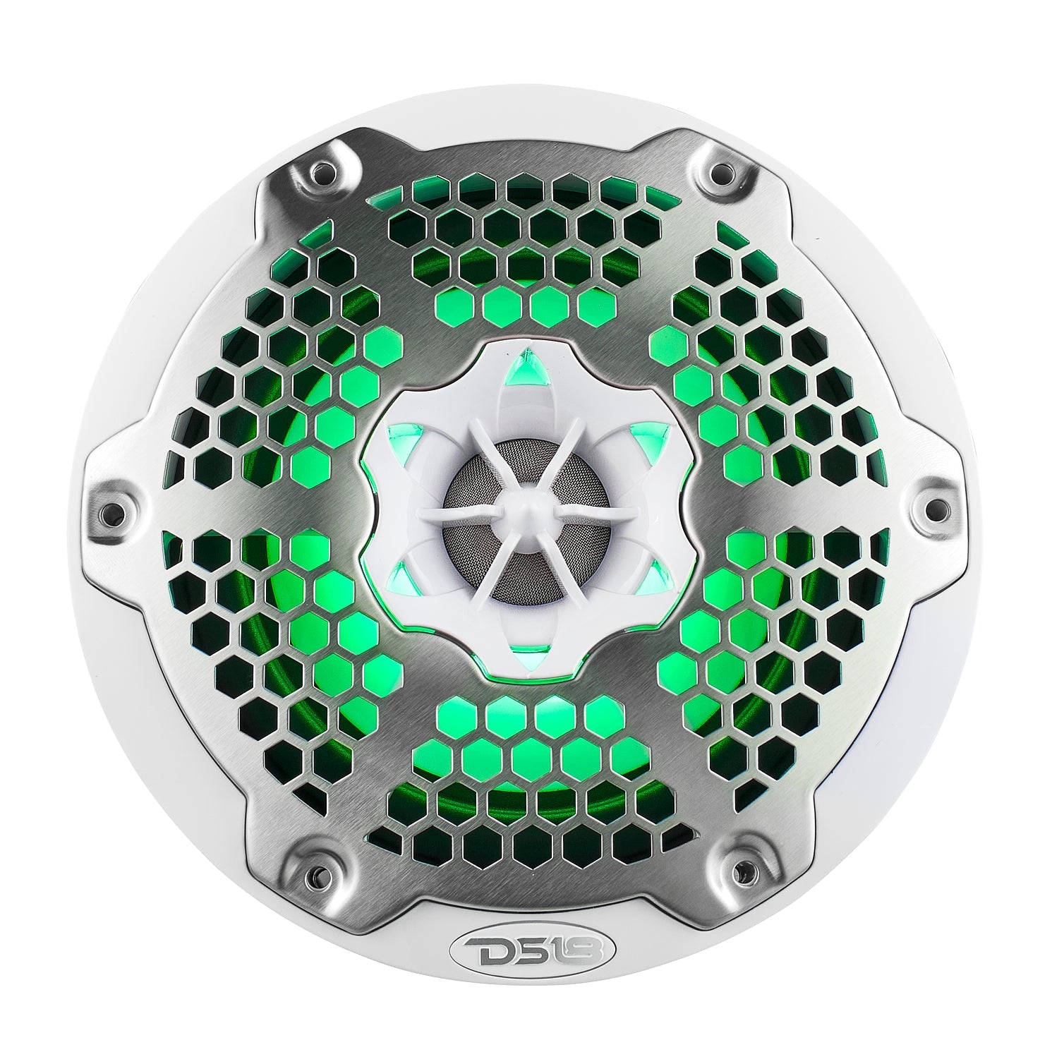 DS18 New Edition HYDRO 6.5" 2-Way Marine Speakers with RGB LED Lighting 300W - White (NXL-6M/WH)