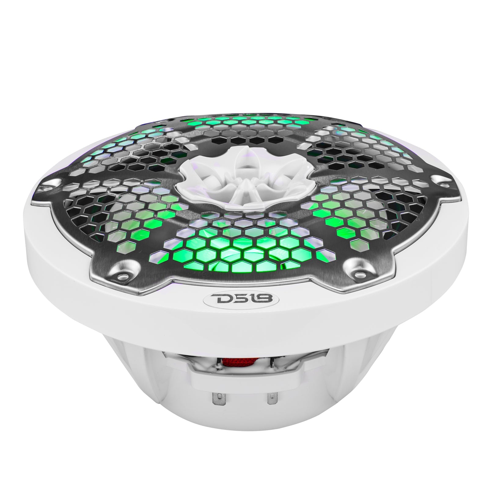 DS18 New Edition HYDRO 8" 2-Way Marine Speakers with RGB LED Lighting 375W - White (NXL-8M/WH)