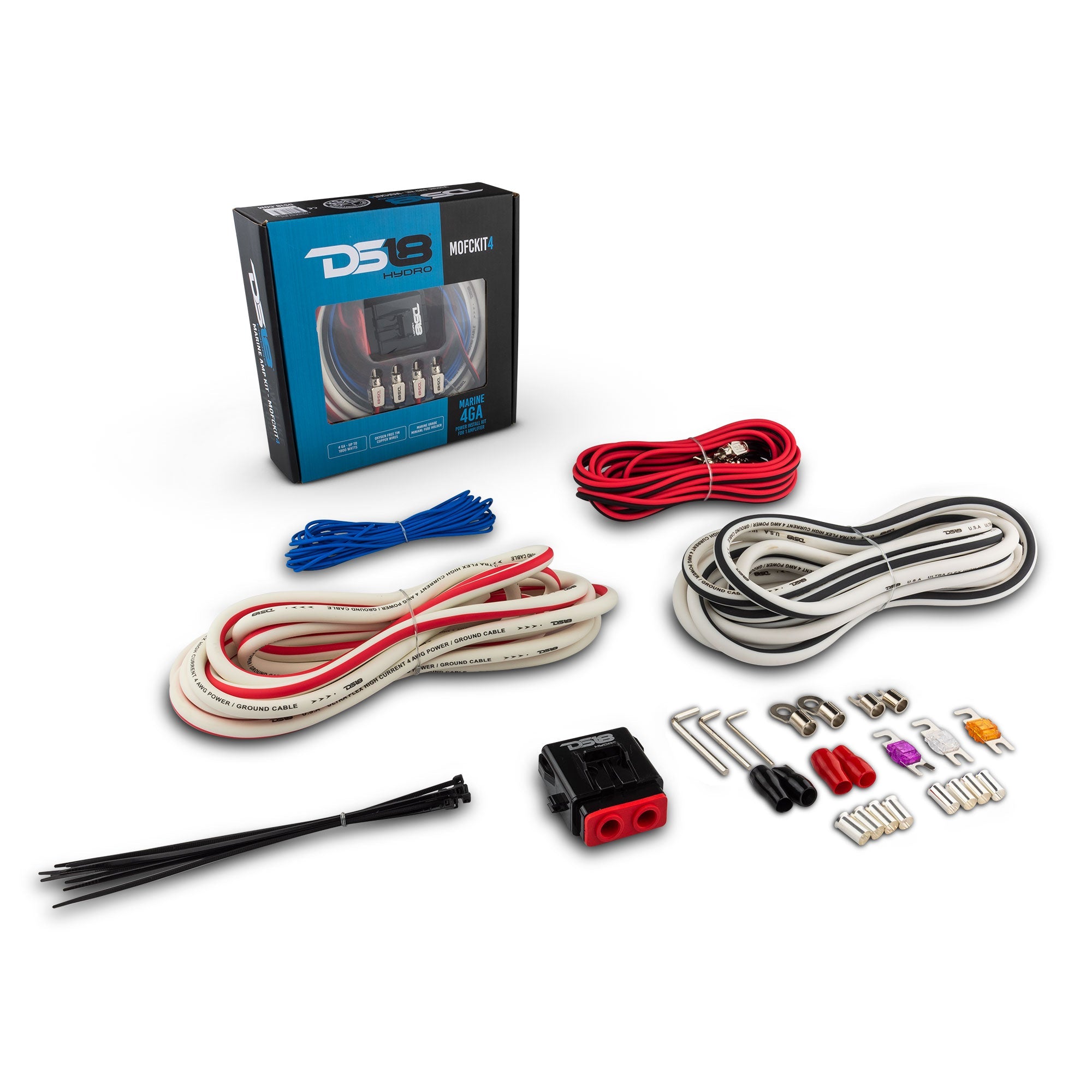 DS18 Hydro Power Amplifier Install Kit - 4GA (MOFCKIT4)