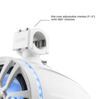 DS18 X Series HYDRO 6.5" Wakeboard Pod Tower Speaker with RGB LED Light - 300W - White (NXL-X6TP/WH)