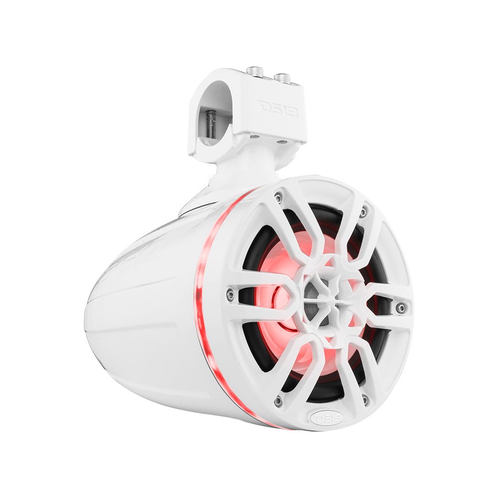 DS18 X Series HYDRO 6.5" Wakeboard Pod Tower Speaker with RGB LED Light - 300W - White (NXL-X6TP/WH)