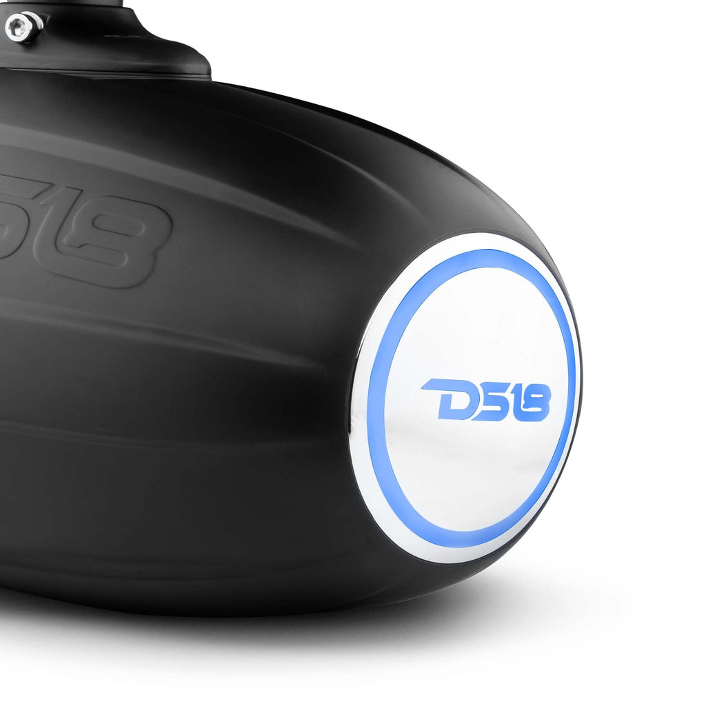 DS18 X Series HYDRO 8" Wakeboard Pod Tower Speaker with RGB LED Light - 375W - Matte Black (NXL-X8TP/BK)