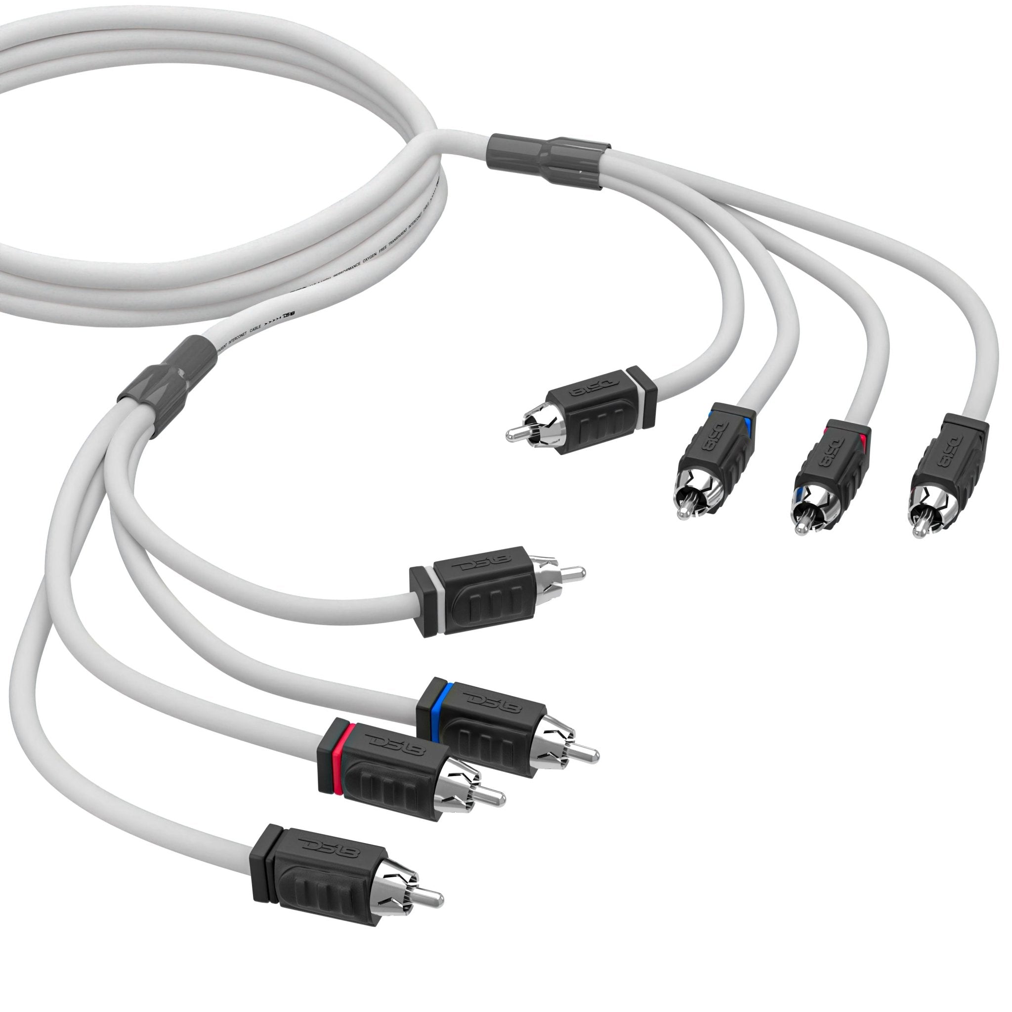 DS18 Marine Tinned OFC RCA Cable - 4 Channel - 6' (MOFCR-6FT.4CH)