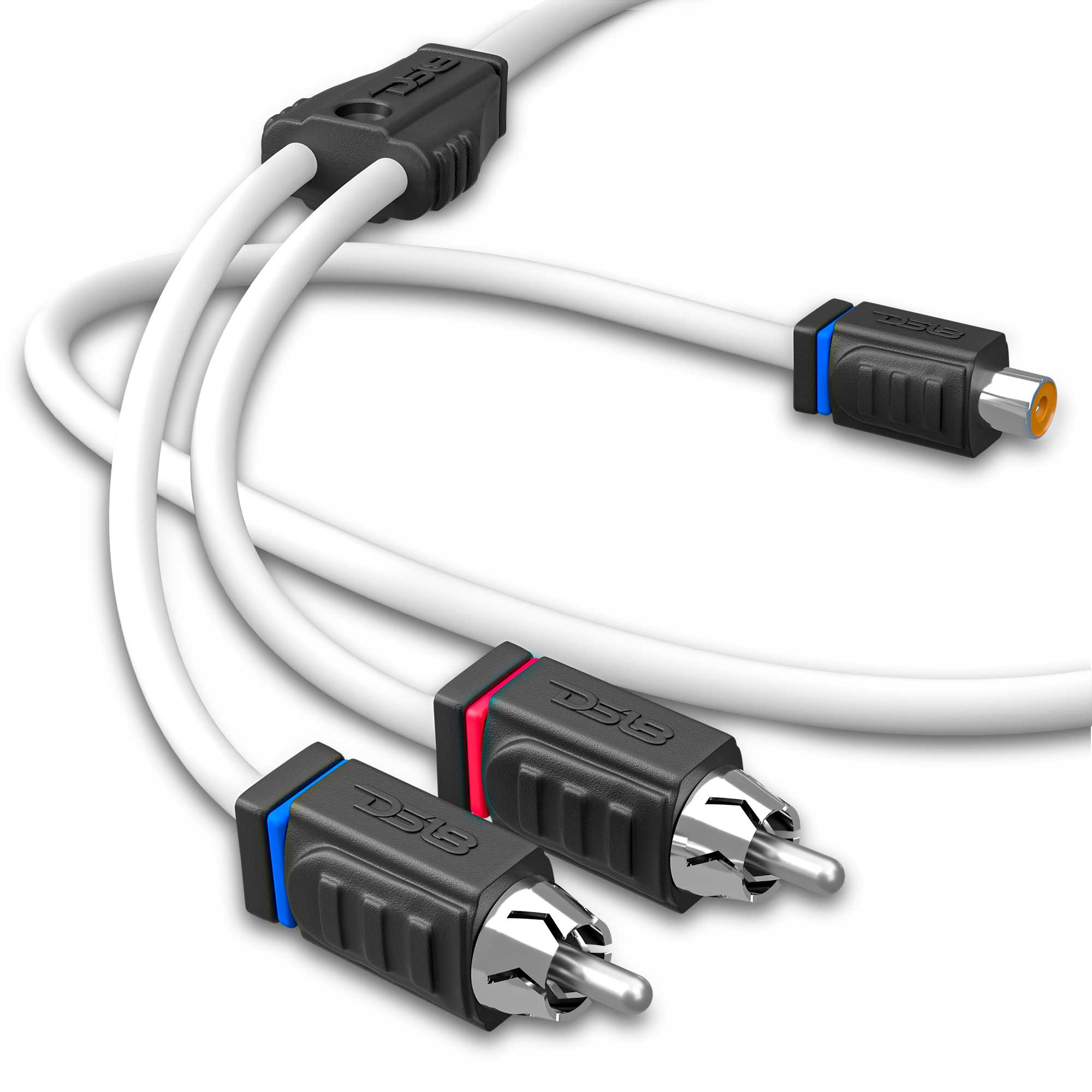 DS18 Marine Tinned OFC RCA Cable - 1 Female to 2 Male (MOFCR-1F2M)