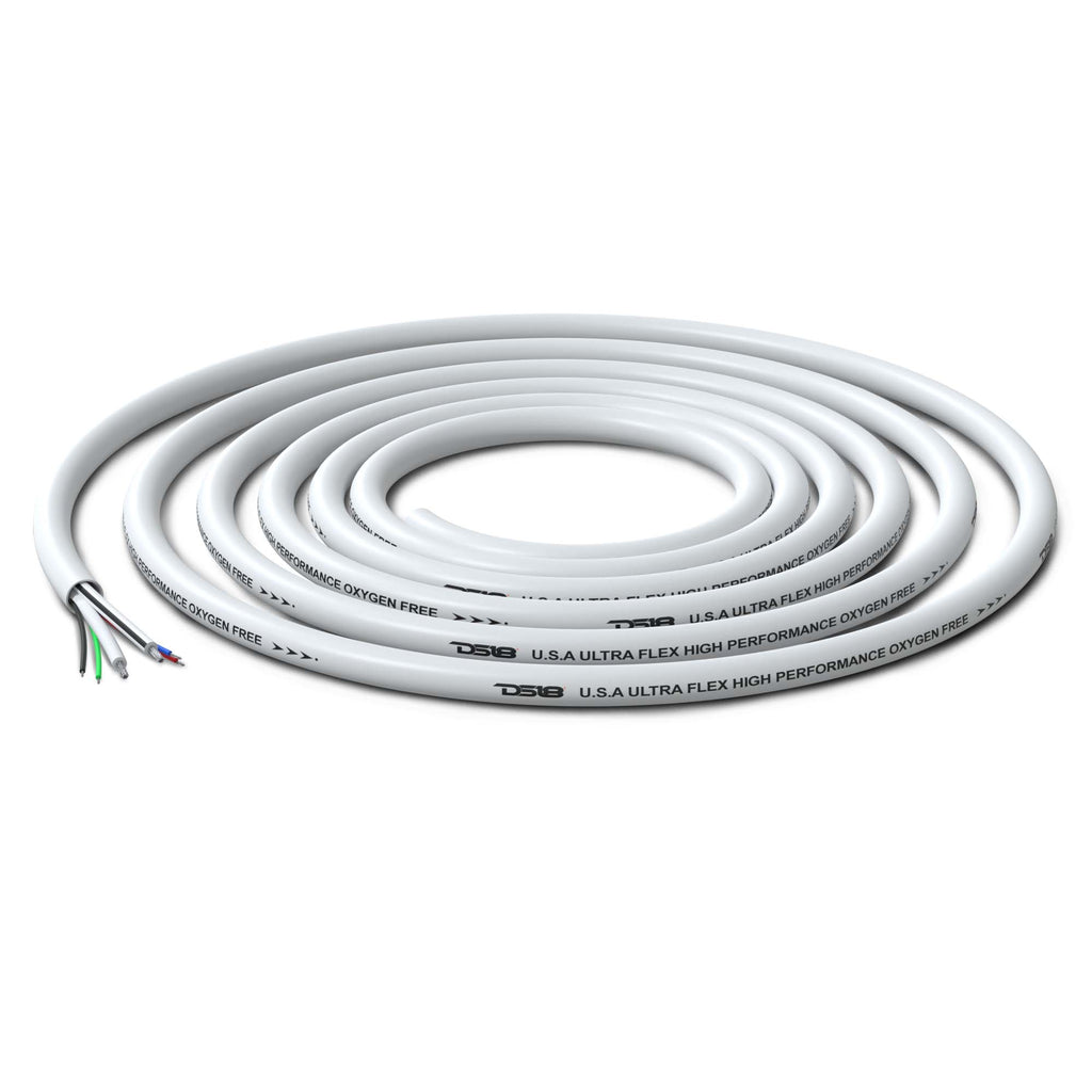 DS18 Marine Tinned OFC 18GA RGB Wire with 16GA Speaker Wire - 100' Spool (MOFC16/18GA-100SWRGB)
