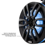 DS18 X Series HYDRO 8" Wakeboard Pod Tower Speaker with RGB LED Light - 425W - Black Carbon Fiber (CF-X8TP)