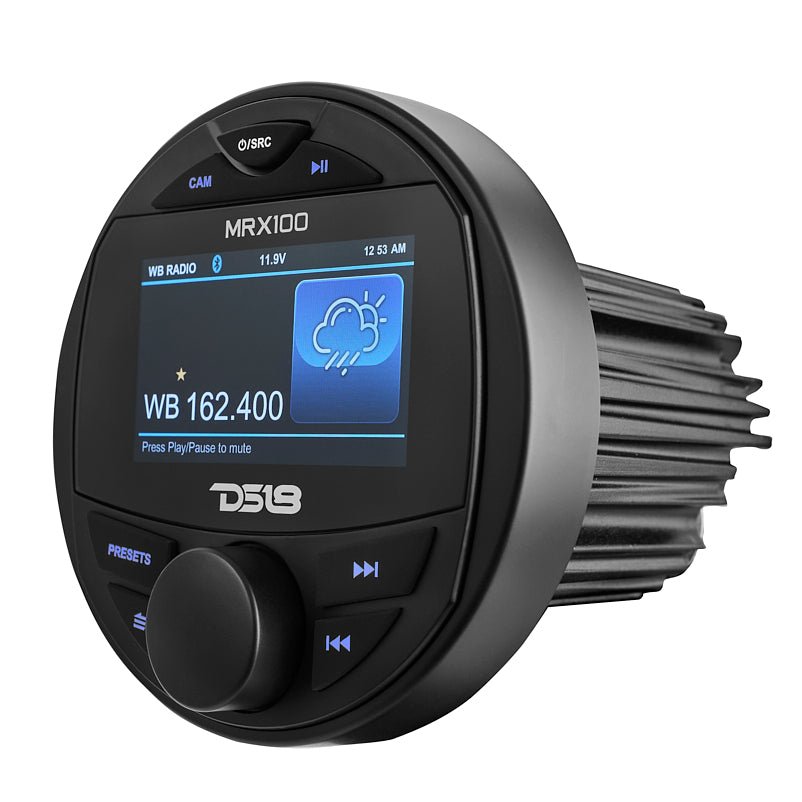 DS18 MRX100 2 Zone Marine Head Unit with TFT LCD Screen - 4x50 Watts Max (MRX100)