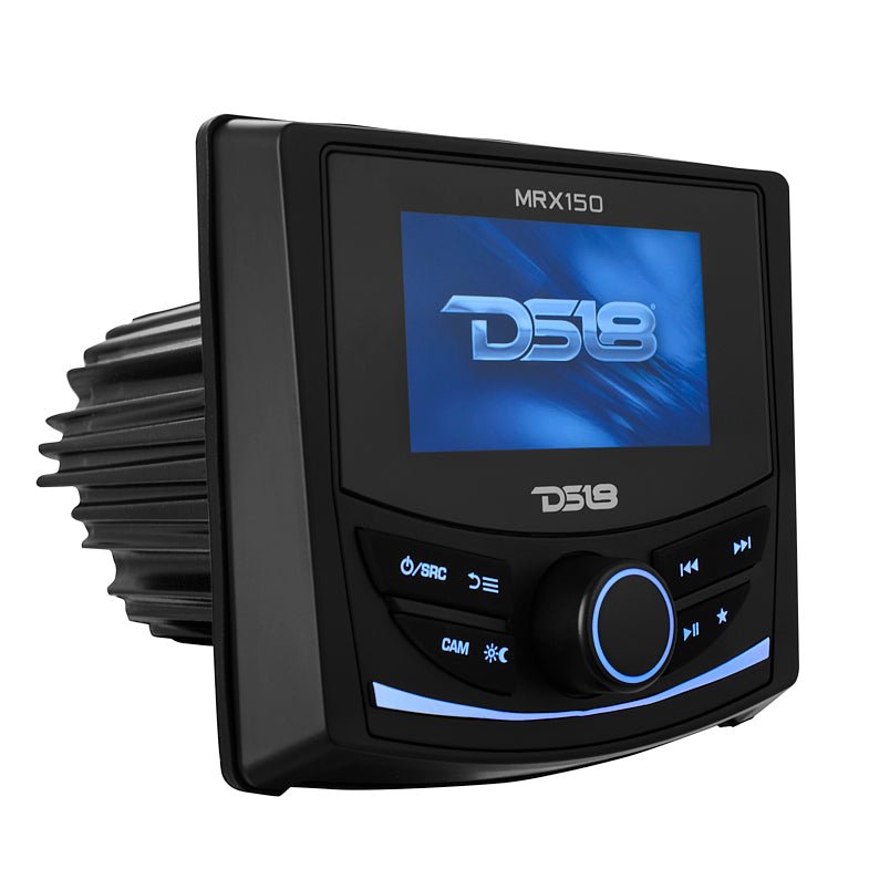 DS18 MRX150 2 Zone Marine and Powersports Head Unit with 3" Color TFT Display and Bluetooth - 4 x 40W (MRX150)