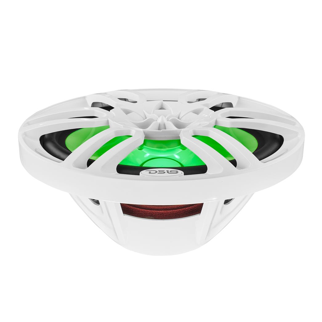 DS18 HYDRO 6 x 9" 2-Way Marine Speakers with Integrated RGB LED Lights - 375W - White (NXL-69/WH)