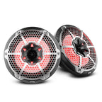 DS18 HYDRO 10" 2-Way Speakers with Bullet Tweeter and Integrated RGB LED Lights - Carbon Fiber (CF-10M)