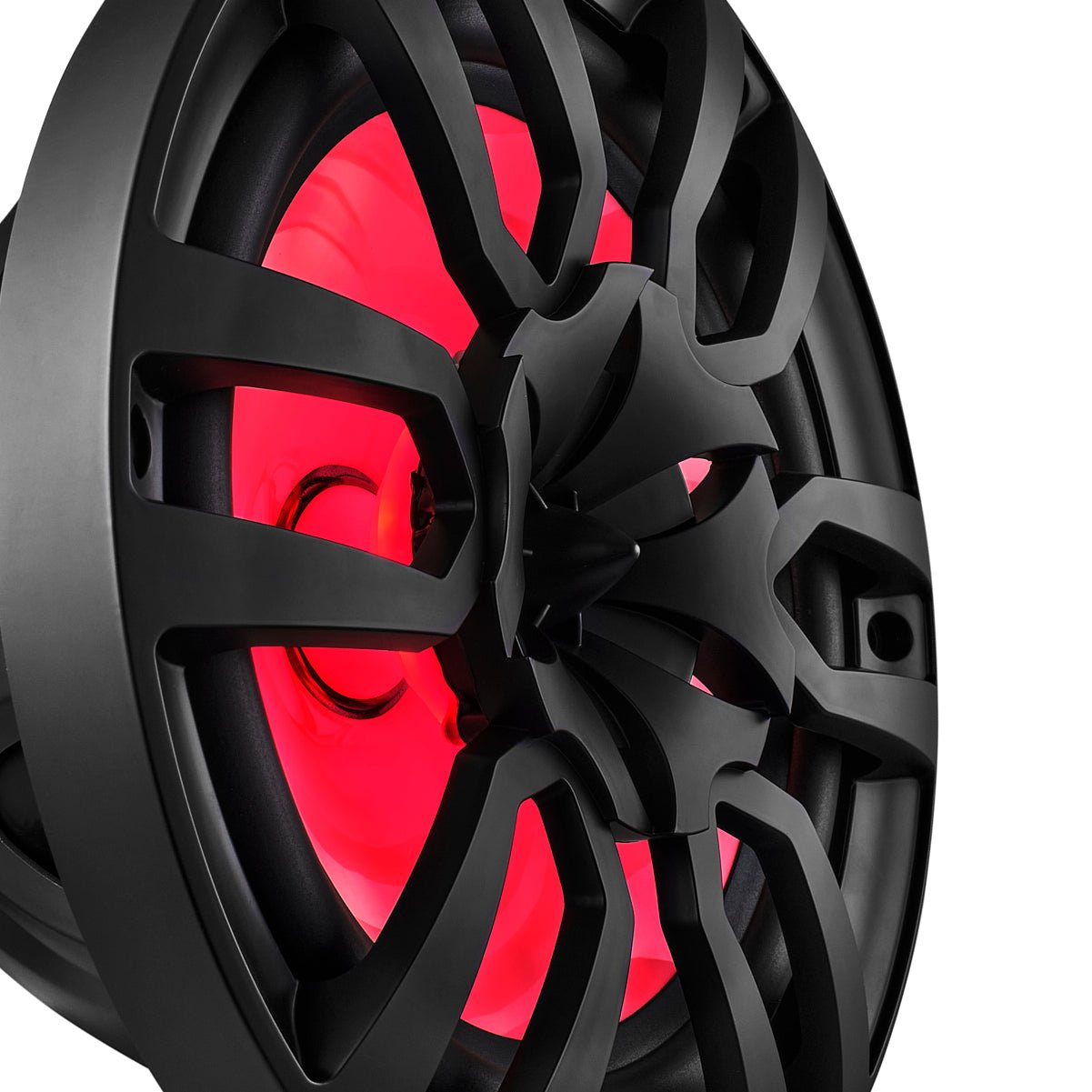 DS18 HYDRO 10" 2-Way Marine Speakers with Bullet Tweeters and Integrated RGB LED Lights - Black (NXL-10/BK)