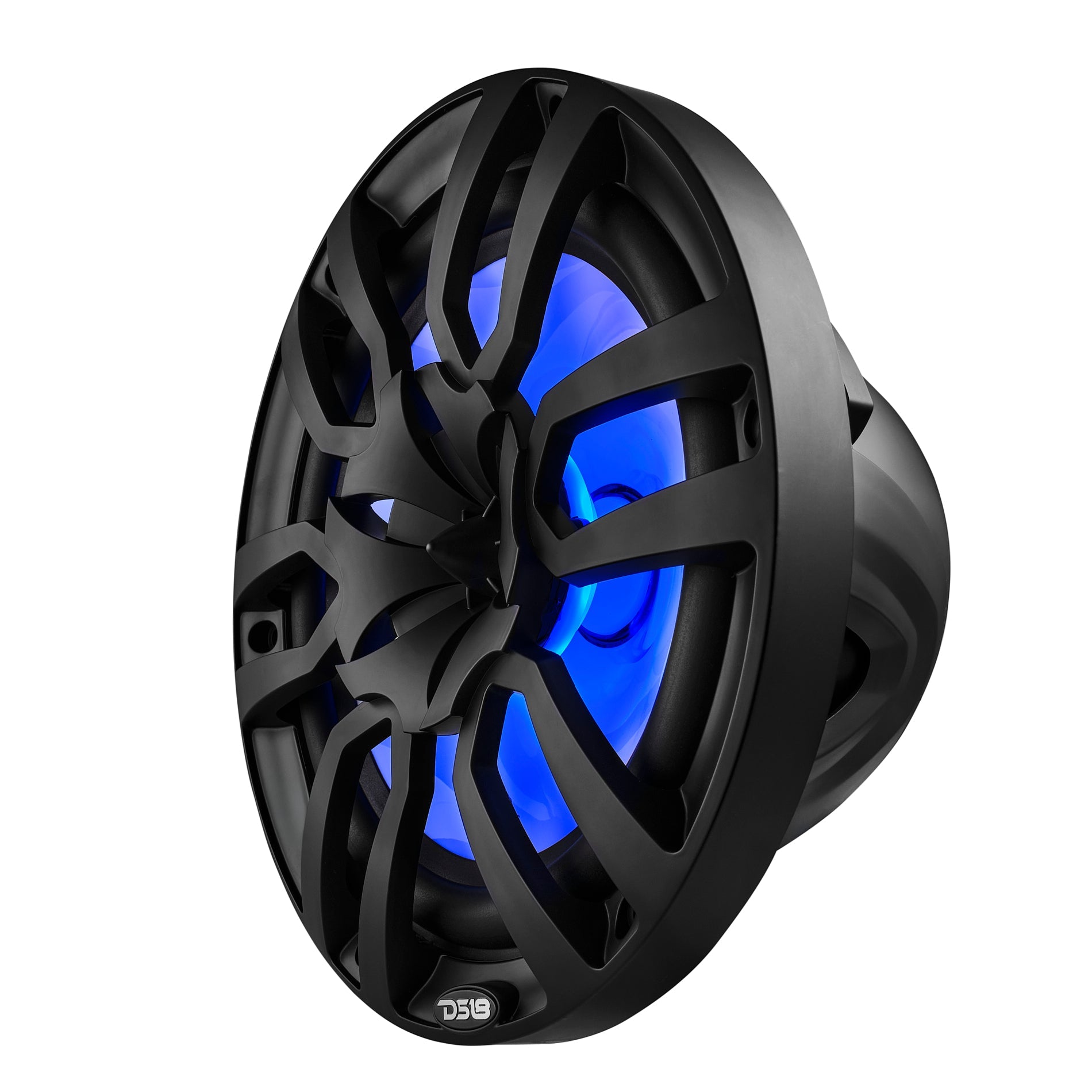 DS18 HYDRO 10" 2-Way Marine Speakers with Bullet Tweeters and Integrated RGB LED Lights - Black (NXL-10/BK)