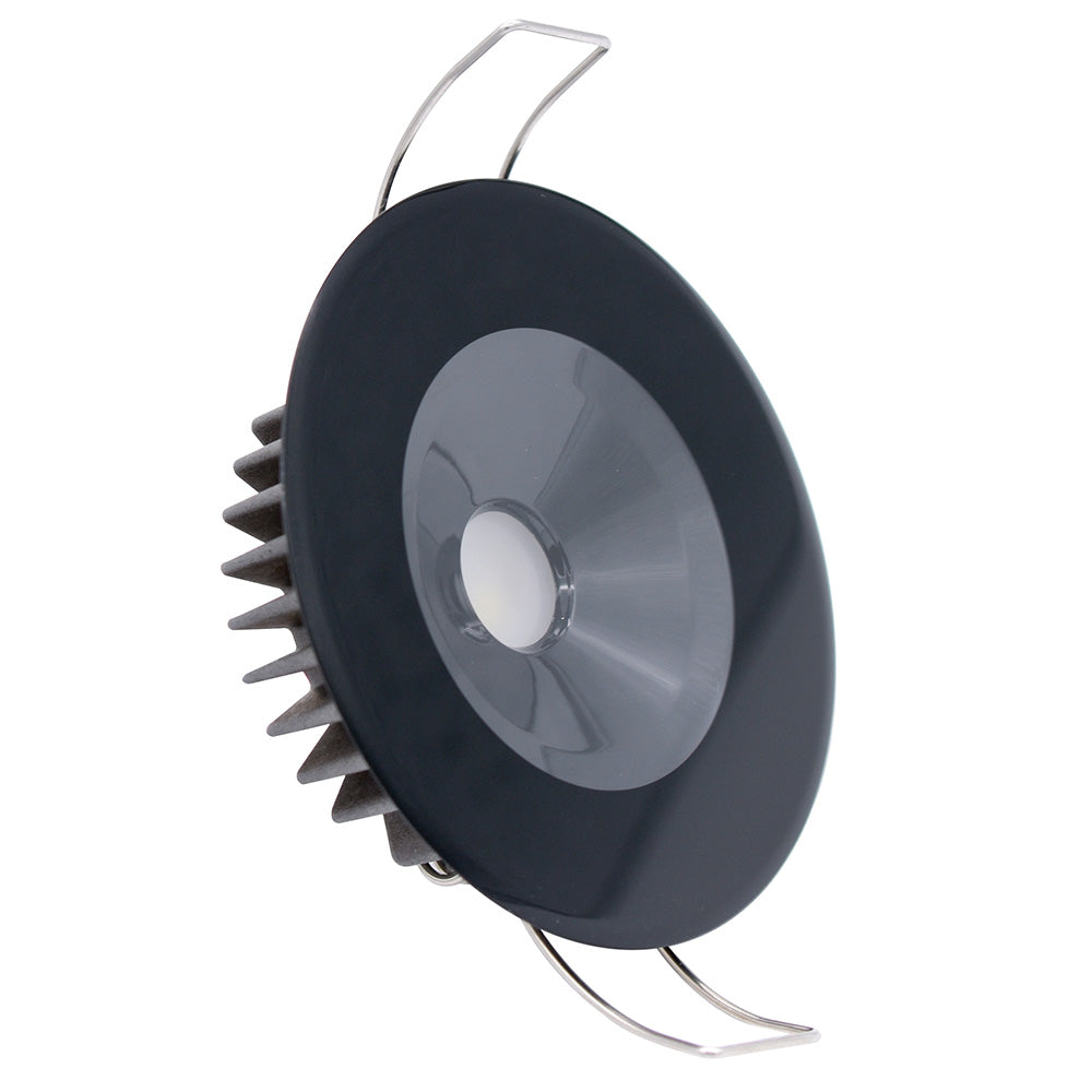 Lumitec Illusion Flush Mount LED Down Light - Warm White - Dimming - Black Housing (117159)