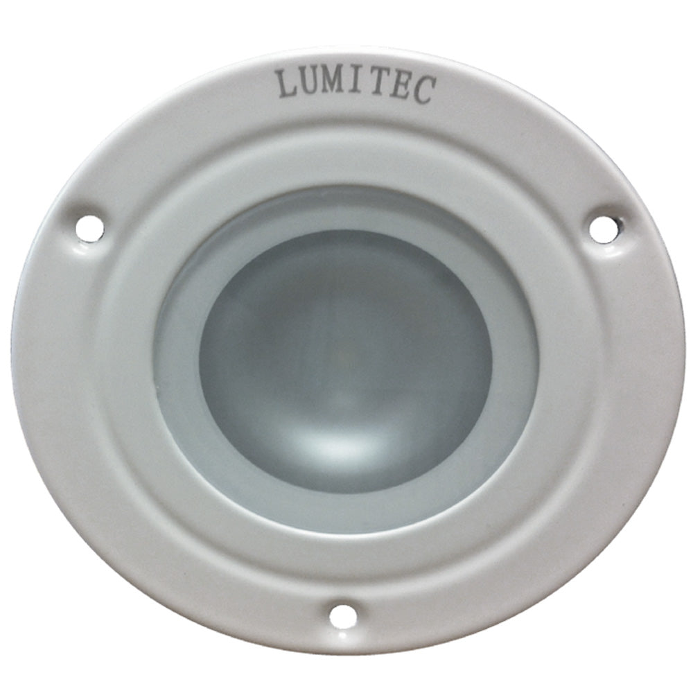 Lumitec Shadow - Flush Mount Down Light - White Finish - 3-Color Red/Blue Non-Dimming with White Dimming (114128)