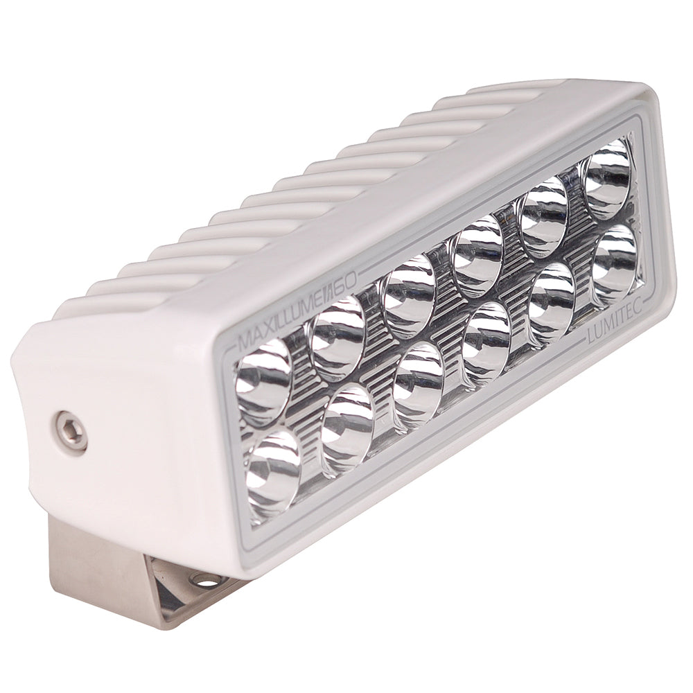 Lumitec Maxillume h60 - Trunnion Mount Flood Light - White Dimming - White Housing (101334)