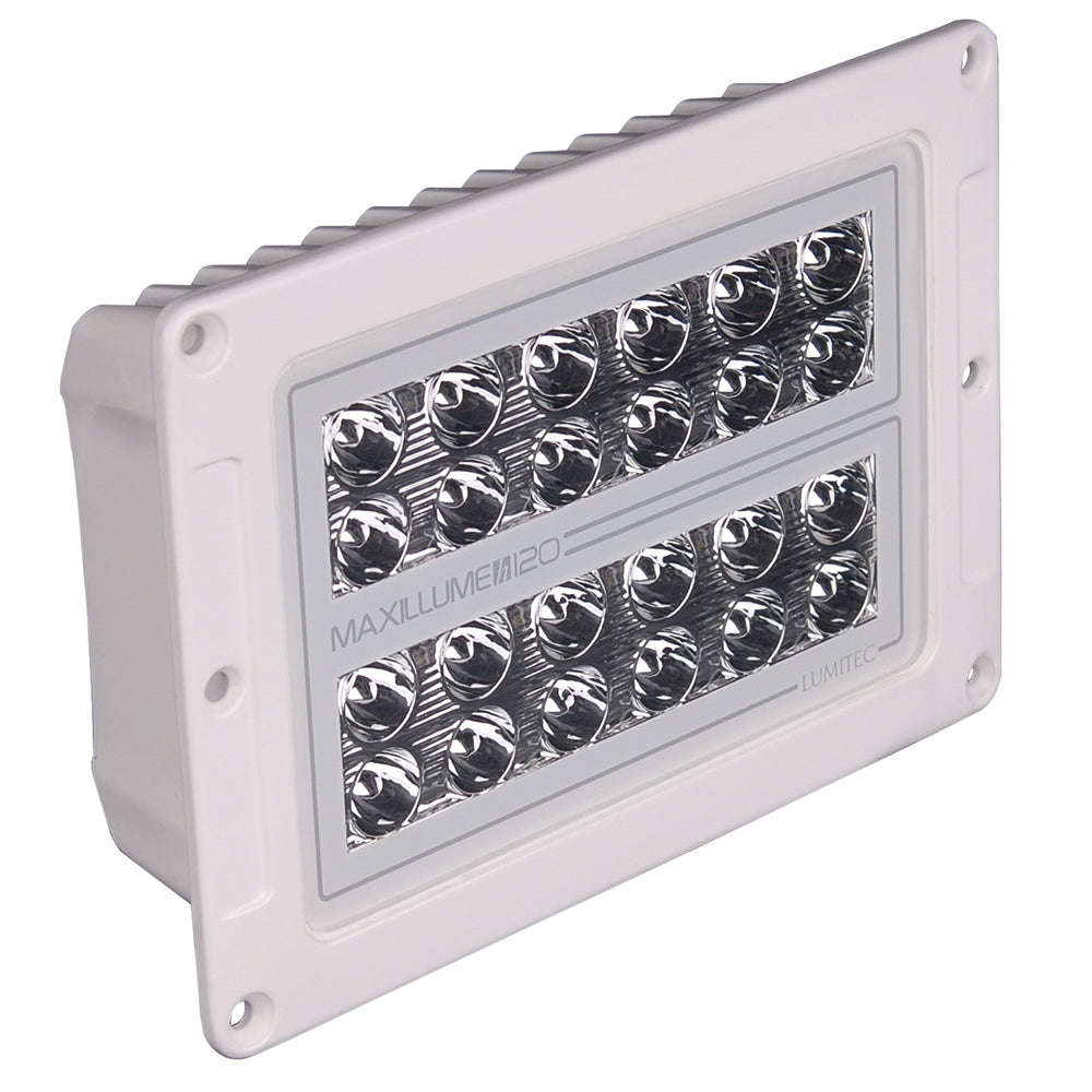 Lumitec Maxillume h120 - Flush Mount Flood Light - White Housing - White Dimming (101348)