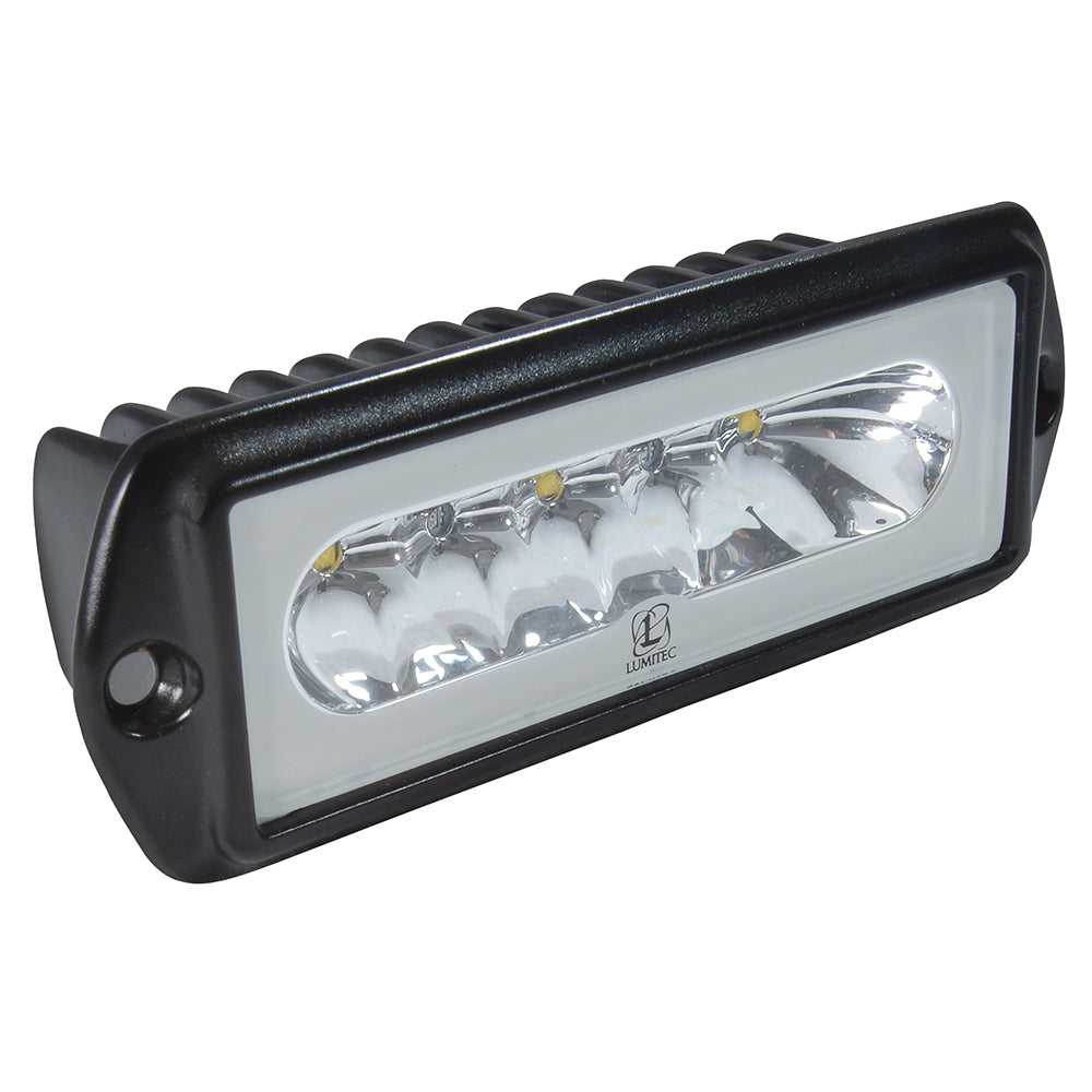 Lumitec Capri2 - Flush Mount LED Flood Light - Black Housing - 2-Color White/Blue Dimming (101186)