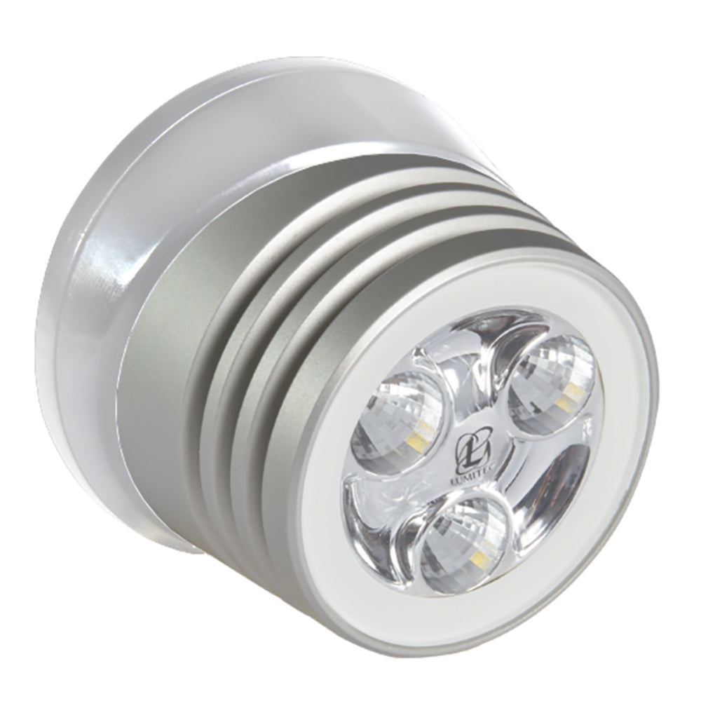 Lumitec Zephyr LED Spreader/Deck Light - Brushed White Base - White Non-Dimming (101325)