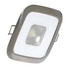 Lumitec Square Mirage Down Light - White Dimming, Red/Blue Non-Dimming - Polished Bezel (116118)