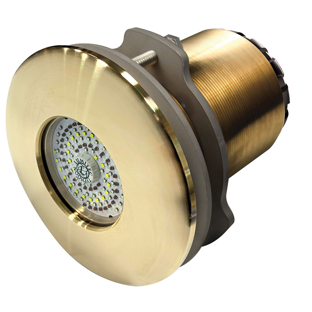 Lumitec SeaBlaze Typhoon Underwater Light - Bronze Thru-Hull LED Light - Spectrum RGBW - Flush Mount (101451)