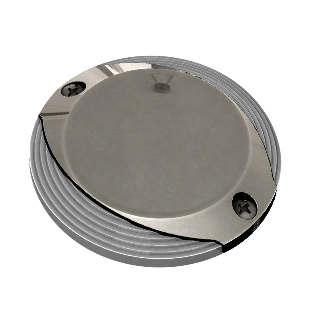 Lumitec Scallop Surface Mount Pathway Light - Spectrum RGBwith Warm White - Stainless Steel Housing (101672)
