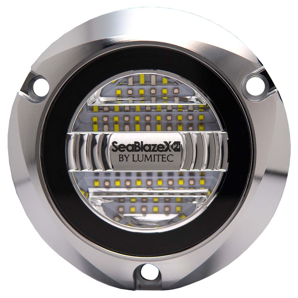 Lumitec SeablazeX2 Spectrum Underwater Light RGBW Polished Housing (101591)