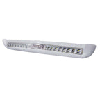 Lumitec Razor LED Light Bar - Flood - White Housing with Inverted Logo Flush Mount (101590)