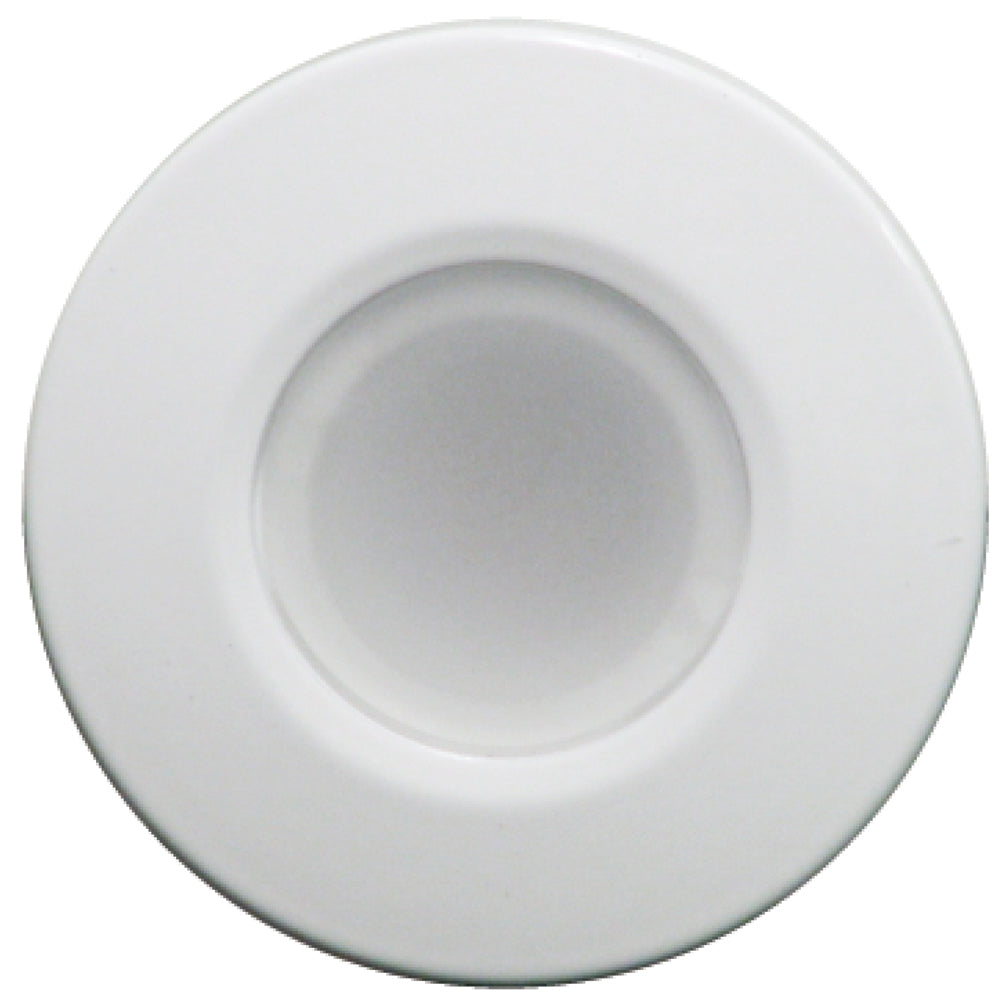 Lumitec Orbit Flush Mount Down Light - Blue Non-Dimming, Red Non-Dimming &amp; White Dimming w/White Housing (112528)