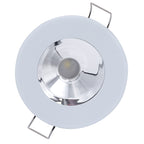 Lumitec Illusion Flush Mount LED Down Light - Spectrum RGBW - Cool White - White Housing - Chrome Reflector (117137)