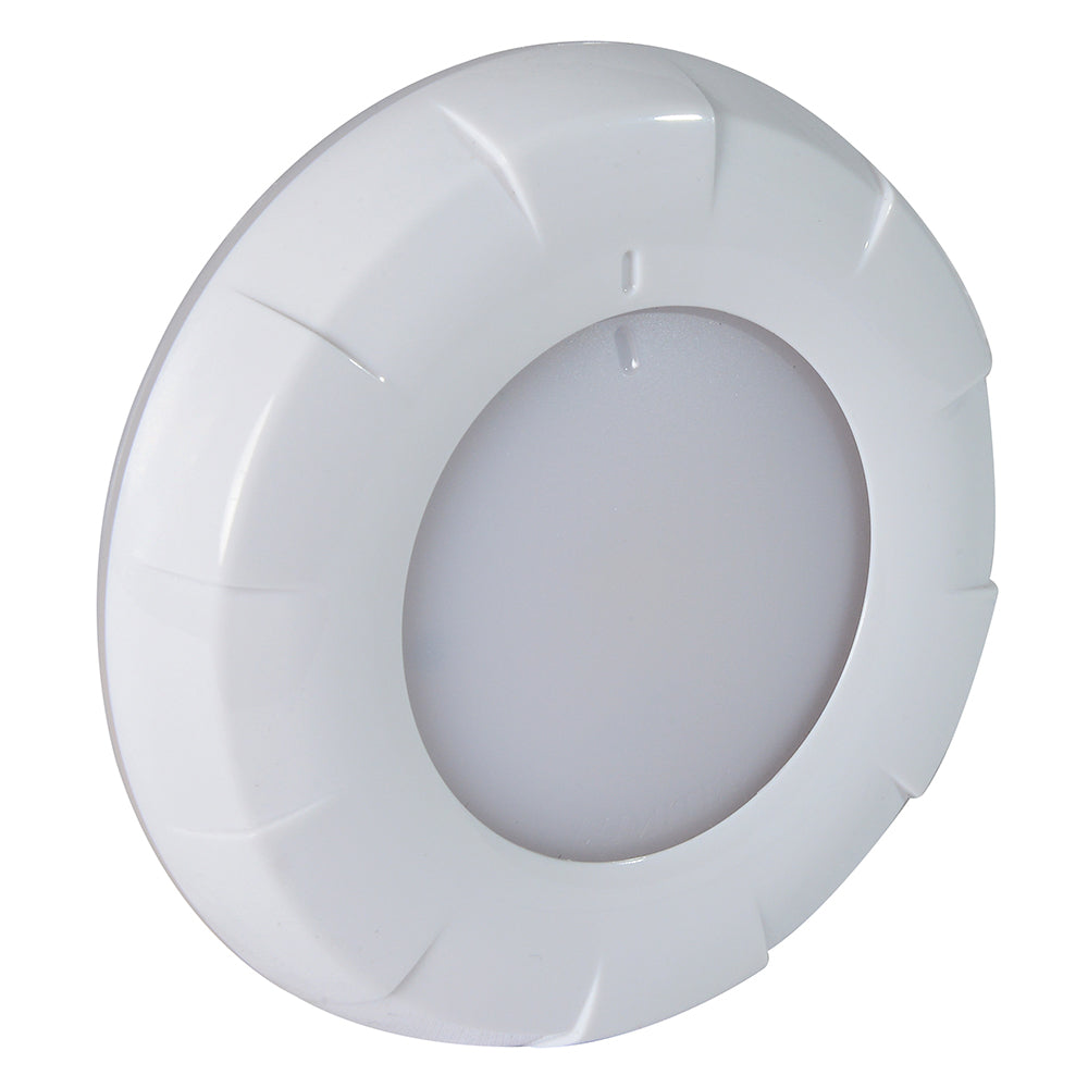 Lumitec Aurora LED Dome Light - White Finish - White/Blue Dimming (101075)