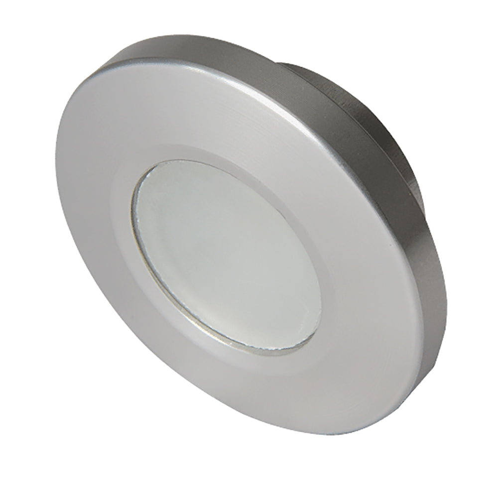 Lumitec Orbit - Flush Mount Down Light - Brushed Finish - 3-Color Blue/Red Non Dimming with White Dimming Light (112508)