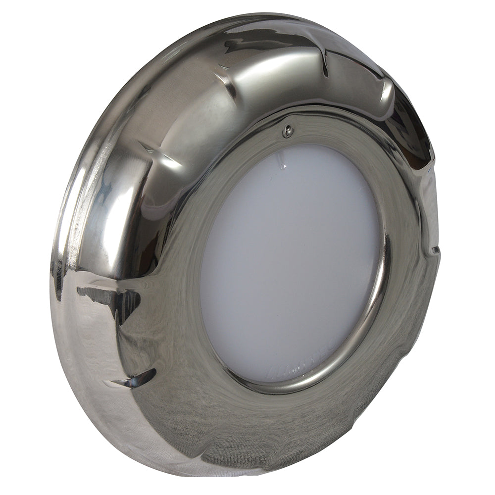 Lumitec Aurora - LED Dome Light - Polished SS Finish - 2-Color White/Red Dimming (101139)