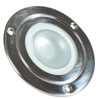 Lumitec Shadow - Flush Mount Down Light - Polished SS Finish - 3-Color Red/Blue Non Dimming with White Dimming (114118)