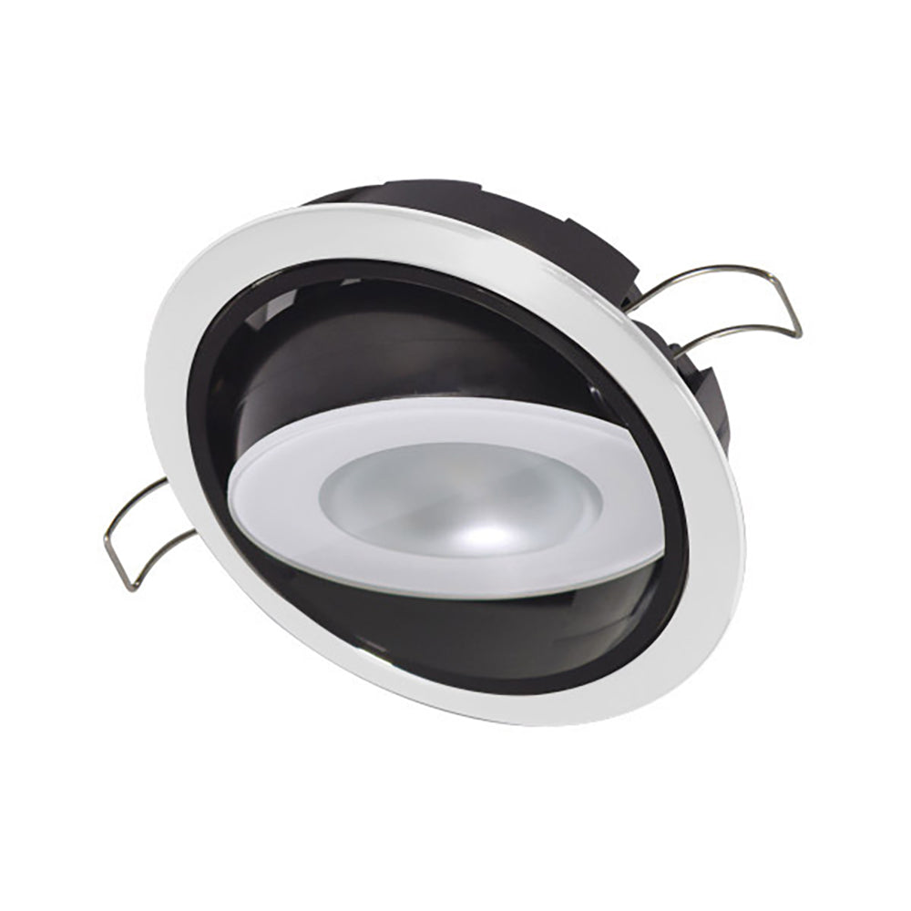 Lumitec Mirage Positionable Down Light - Spectrum RGBW Dimming - White Bezel (115127)