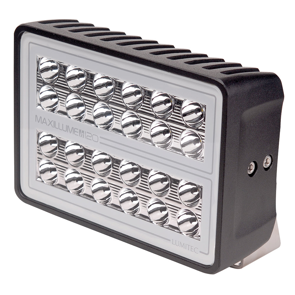Lumitec Maxillume h120 - Trunnion Mount Flood Light - Black Housing - White Dimming (101347)