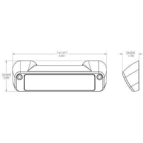 Lumitec Perimeter Light - White Finish - White/Red Dimming (101477)