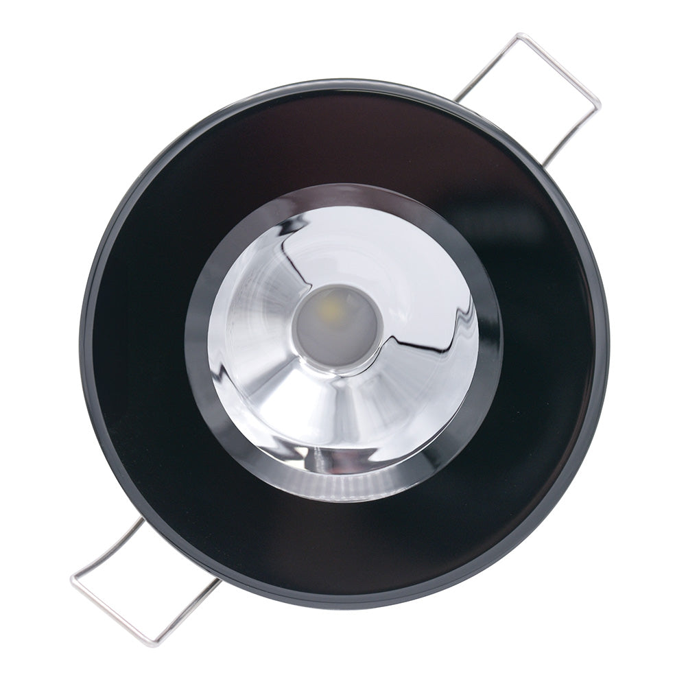 Lumitec Illusion Down Light Warm White Spectrum LED Black Mirror Reflector 10-30v (117165)