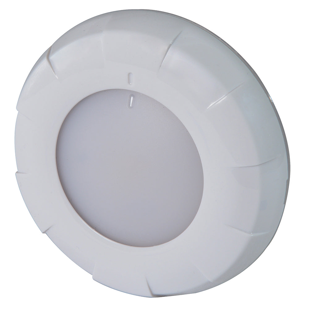 Lumitec Aurora LED Dome Light - White Finish - White/Blue Dimming (101075)