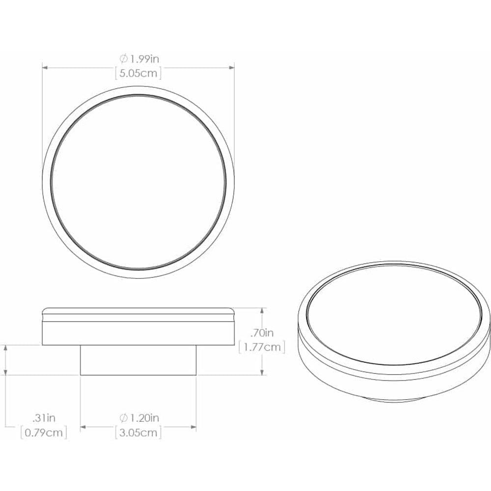 Lumitec Halo Flush Mount Down Light Spectrum RGBW - White Housing (112827)