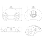 Lumitec Barbados Courtesy Accent LED Light - Black with White Light (101059)