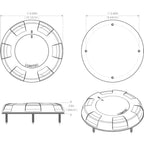 Lumitec Aurora LED Dome Light - White Finish - White Dimming (101077)