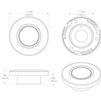 Lumitec Orbit - Flush Mount Down Light - Brushed Finish - White Non-Dimming (112503)