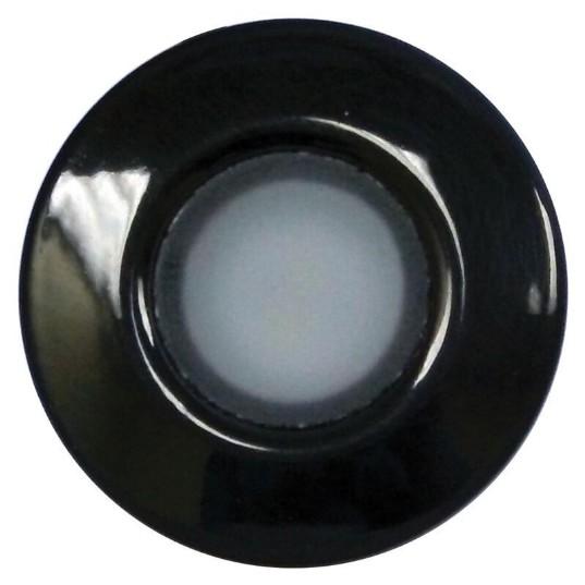 Lumitec Orbit Flush Mount LED Down Light, White/Red/Blue/Purple, Black Finish, IP67, 10-30V (112550)