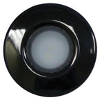 Lumitec Orbit Flush Mount LED Down Light, White/Red/Blue/Purple, Black Finish, IP67, 10-30V (112550)